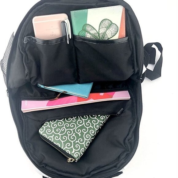 NEW! Shark Teeth Camo Backpacks Laptop Daypack School Bags For Kids, Blue Black - Picture 5 of 10